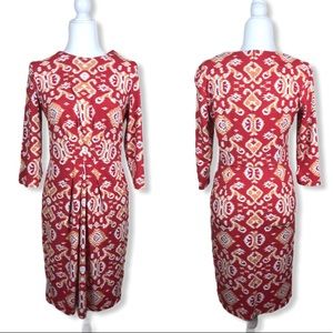 J. McLaughlin Catalina Cloth IKAT Southwest dress